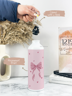 750ml Hooked-Up Water Bottle | Abstract Bow Print | Leak Proof | Printed Bottle with Carry Hook, Durable & Stylish