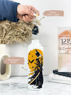 750ml Hooked-Up Water Bottle | Comic-Bat Print | Leak Proof | Printed Bottle with Carry Hook, Durable & Stylish