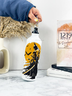 750ml Hooked-Up Water Bottle | Comic-Bat Print | Leak Proof | Printed Bottle with Carry Hook, Durable & Stylish