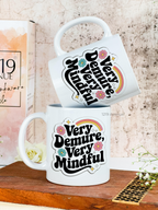 Ceramic White Mug 350ml | Mindful Muse | Pocket Picks Mugs