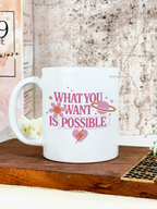 Ceramic White Mug 350ml | Cosmic Manifest | Pocket Picks Mugs