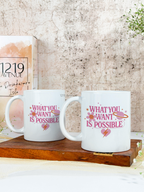 Ceramic White Mug 350ml | Cosmic Manifest | Pocket Picks Mugs