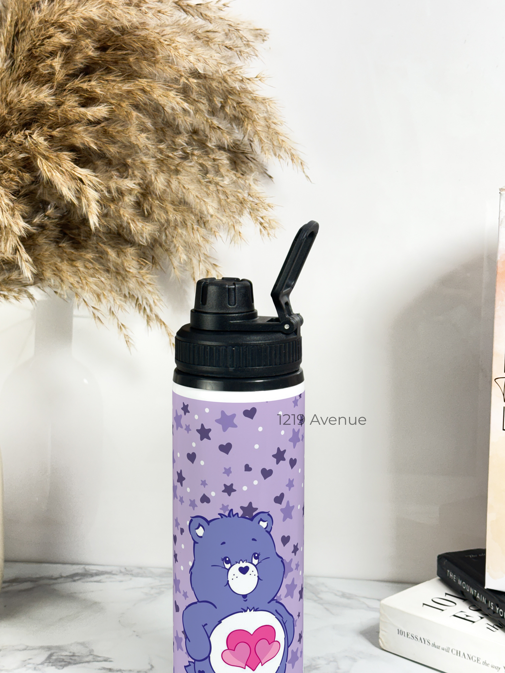 Tank-Sip Bottle 750ml | Love Ya Bear Print | Leak Proof | Printed Bottle with Carry Hook, Durable & Stylish