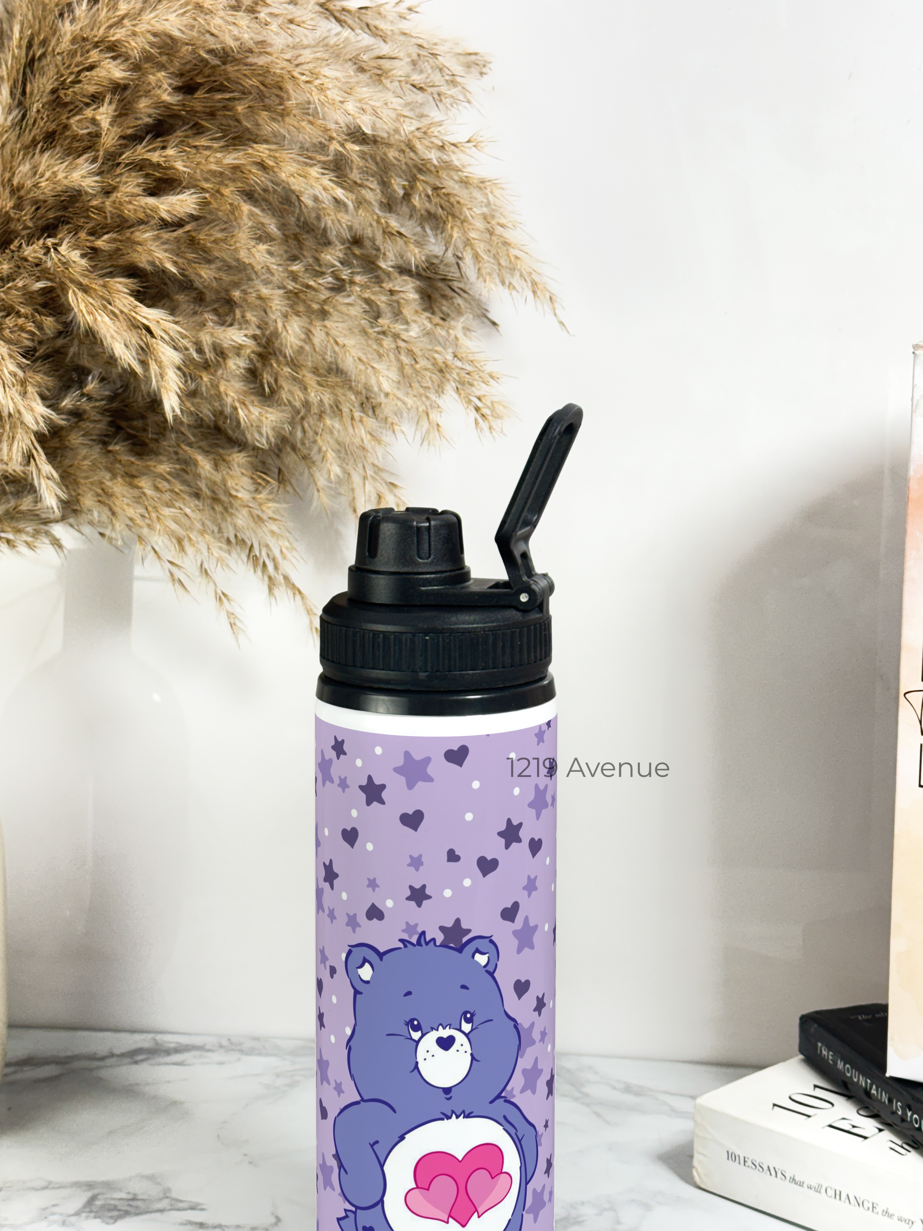 Tank-Sip Bottle 750ml | Love Ya Bear Print | Leak Proof | Printed Bottle with Carry Hook, Durable & Stylish