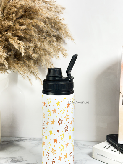 700ml Printed TANK-Sip Water Bottle | Stary Glaze Print | For Office, School, Sports | Sipper Bottle with Carry Hook, Durable & Stylish