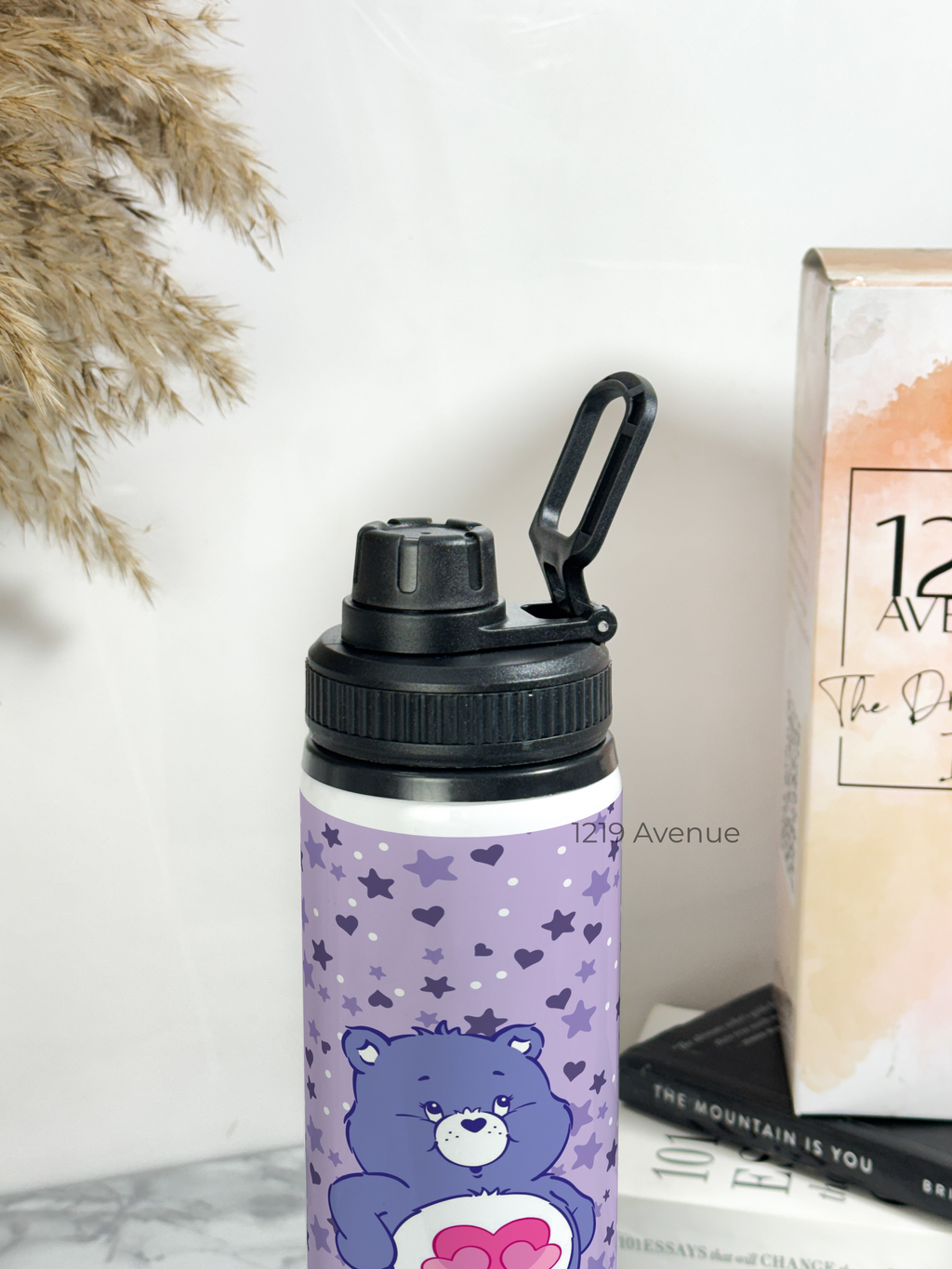 Tank-Sip Bottle 750ml | Love Ya Bear Print | Leak Proof | Printed Bottle with Carry Hook, Durable & Stylish
