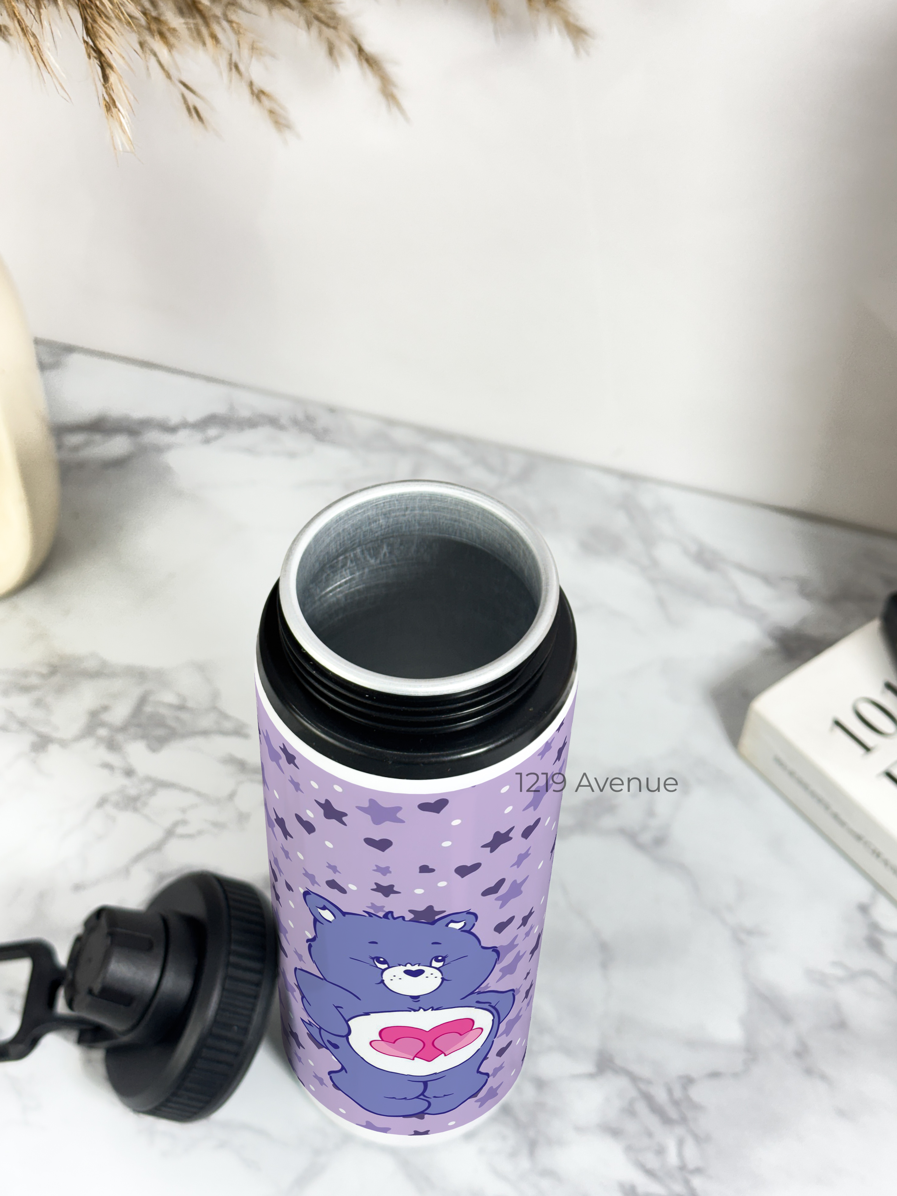 Tank-Sip Bottle 750ml | Love Ya Bear Print | Leak Proof | Printed Bottle with Carry Hook, Durable & Stylish