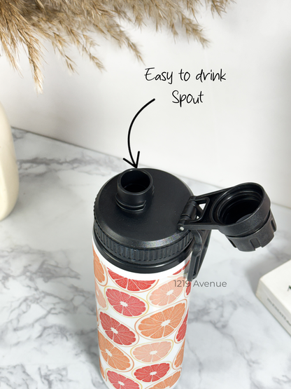 700ml Printed TANK-Sip Water Bottle | I Am Orangeing Print | For Office, School, Sports | Sipper Bottle with Carry Hook, Durable & Stylish