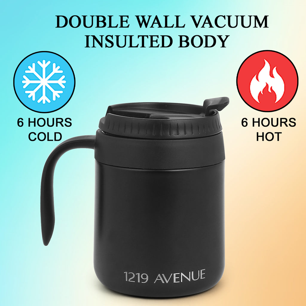 Personalized Name with Initial Elixir Double Walled Insulated Mug 400 ML