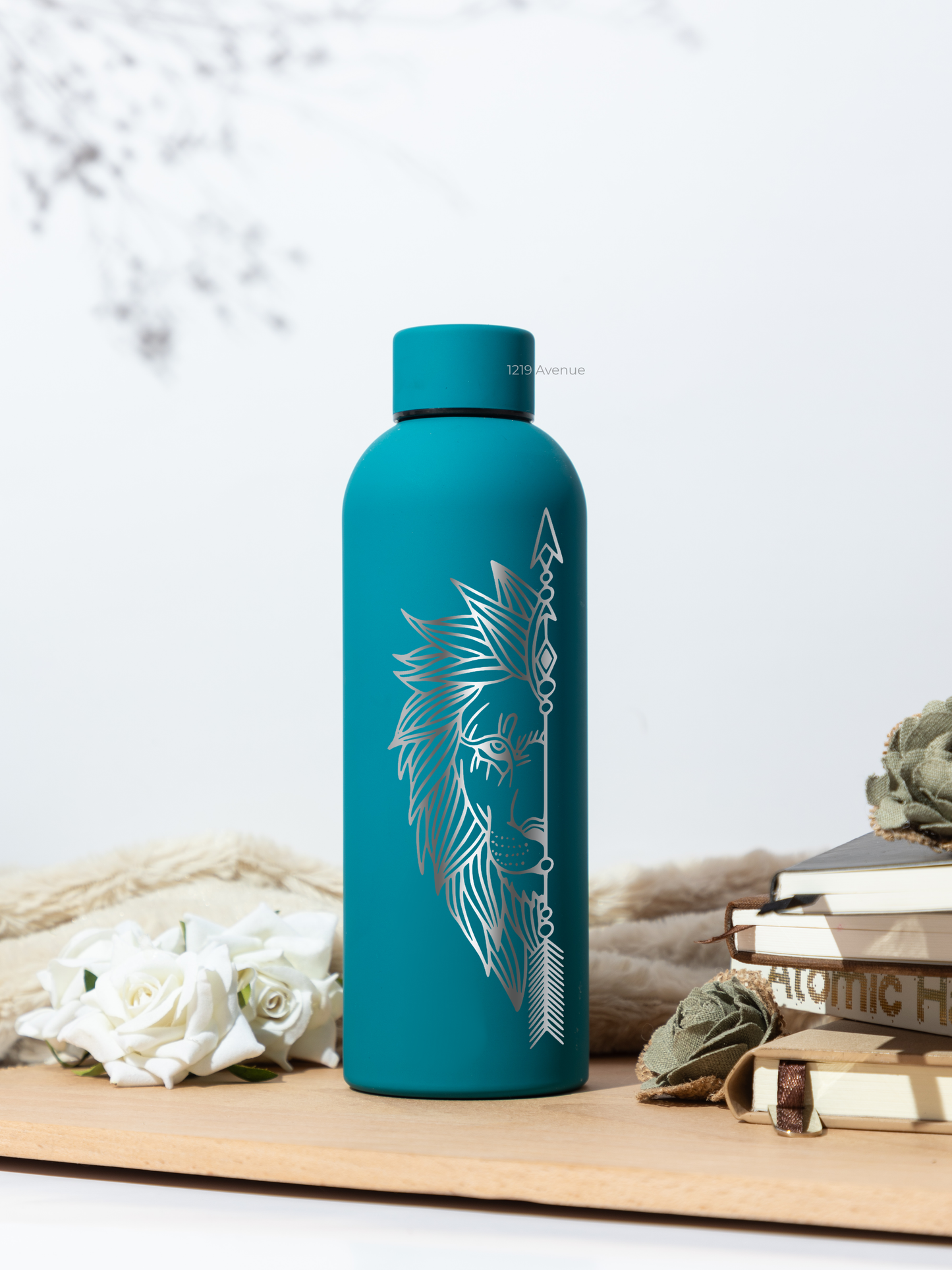 Bae-Sic Bottles 500 ML |Fierce Lion Print | Double Walled Hot And Cold Bottles