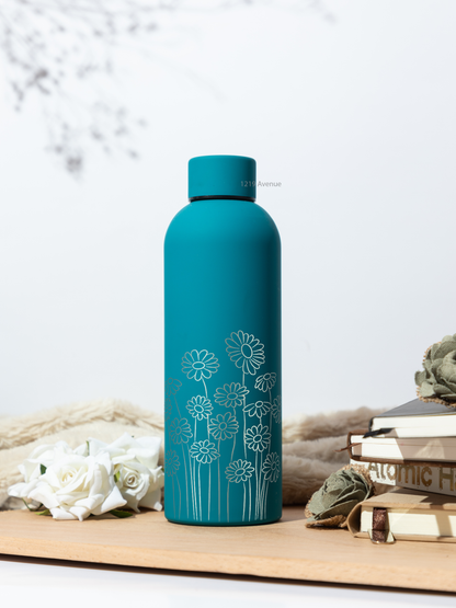 Bae-Sic Bottles 500 ML |Floral Valley Print | Double Walled Hot And Cold Bottles