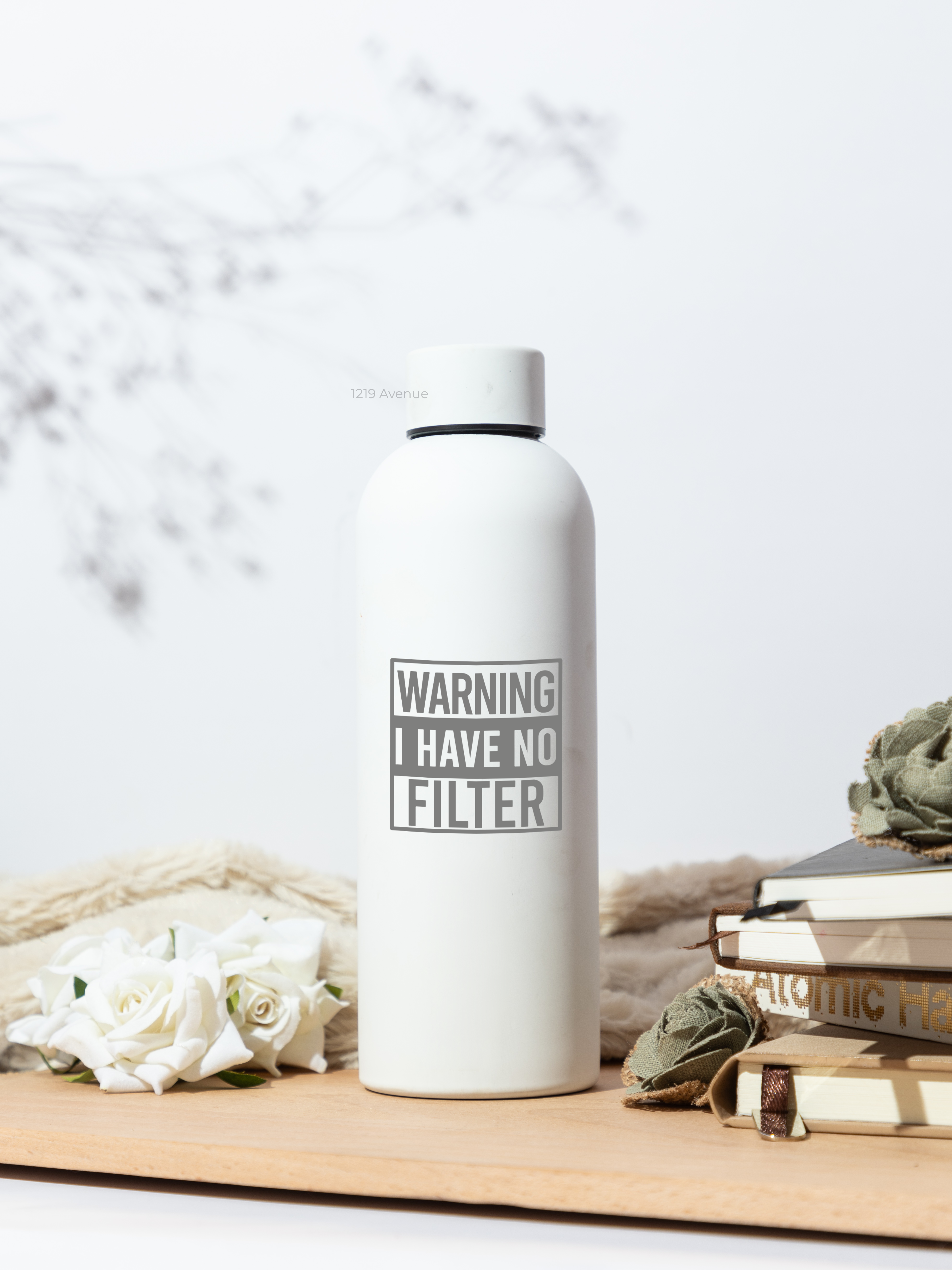 Bae-Sic Bottles 500 ML |I Have No Filter Print | Double Walled Hot And Cold Bottles