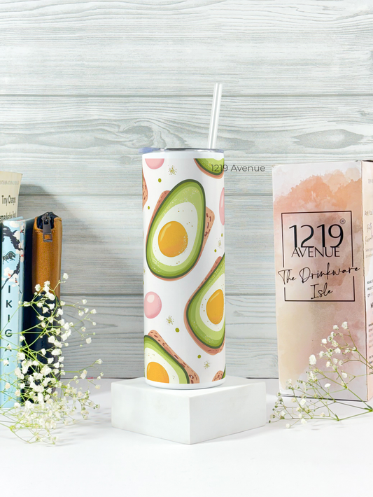Colossal Tumbler 700ML with Silicon Straw | Avobae Print |Double Walled Insulated Tumbler 7-8 hrs