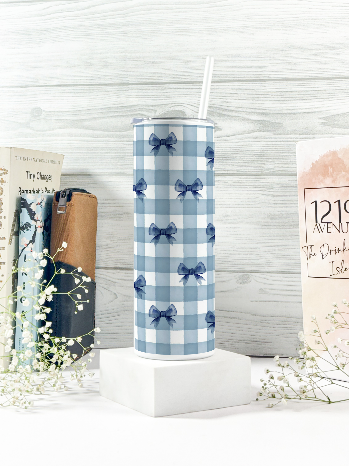 Colossal Tumbler 750ML with silicon straw| Oceanic Bow Beauty Print |Double Walled Insulated Tumbler