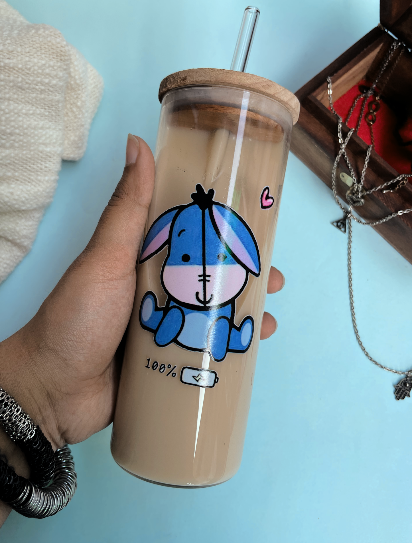 Grande Sipper 650ml| Eyoree Print| 22 oz Coffee Tumbler with Straw and Lid