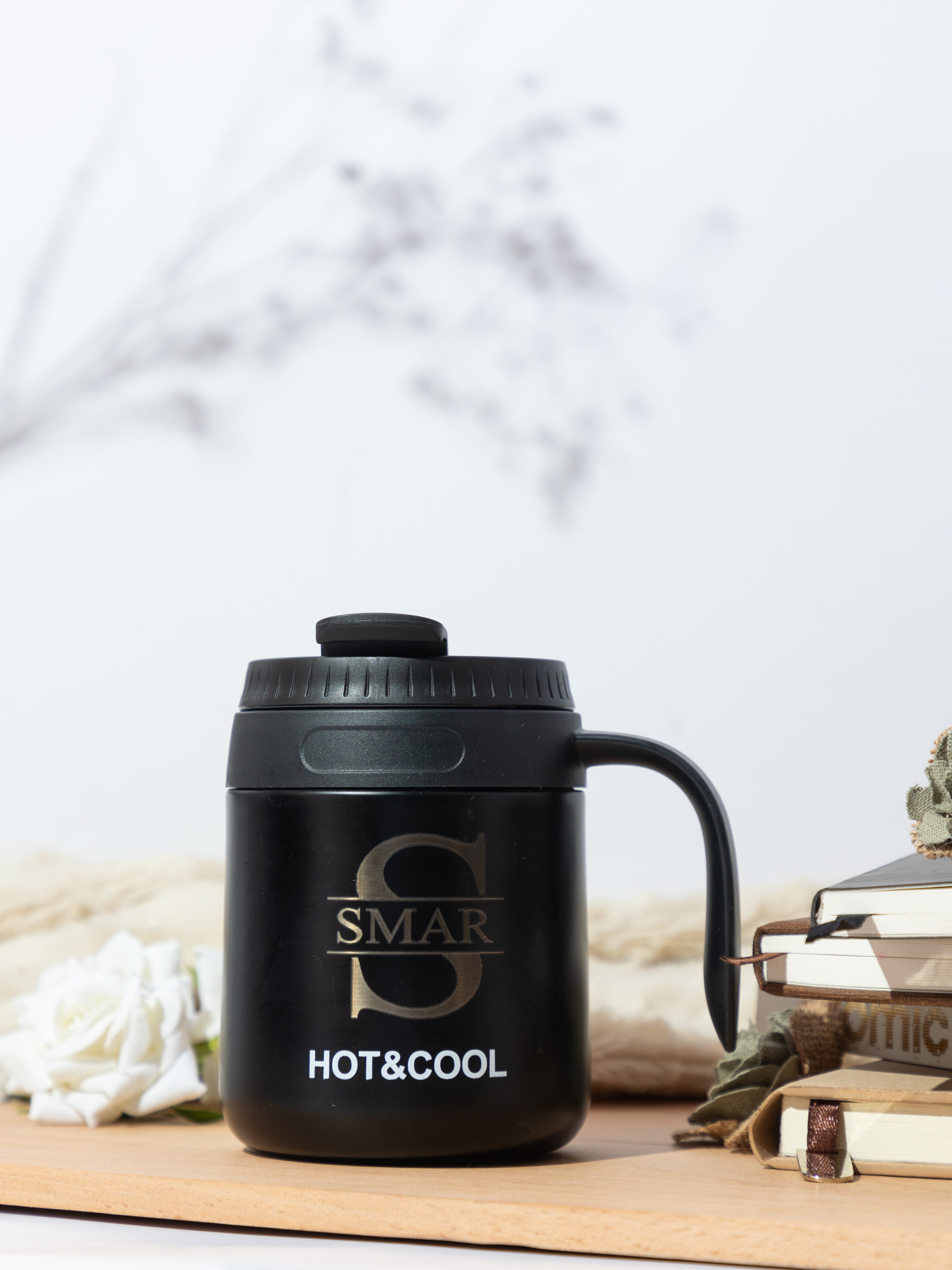 Personalized Name with Initial Elixir Double Walled Insulated Mug 400 ML