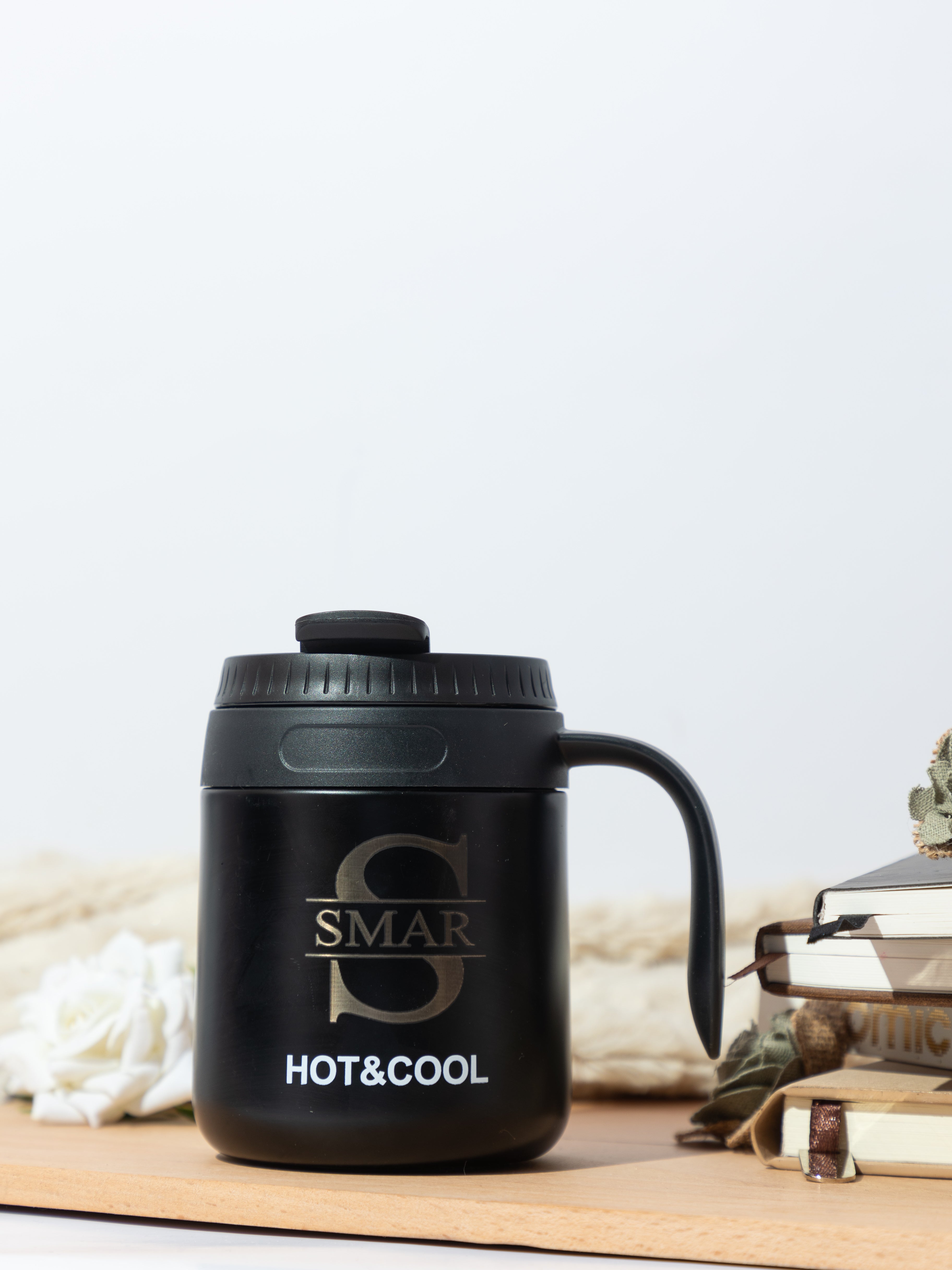 Personalized Name with Initial Elixir Double Walled Insulated Mug 400 ML