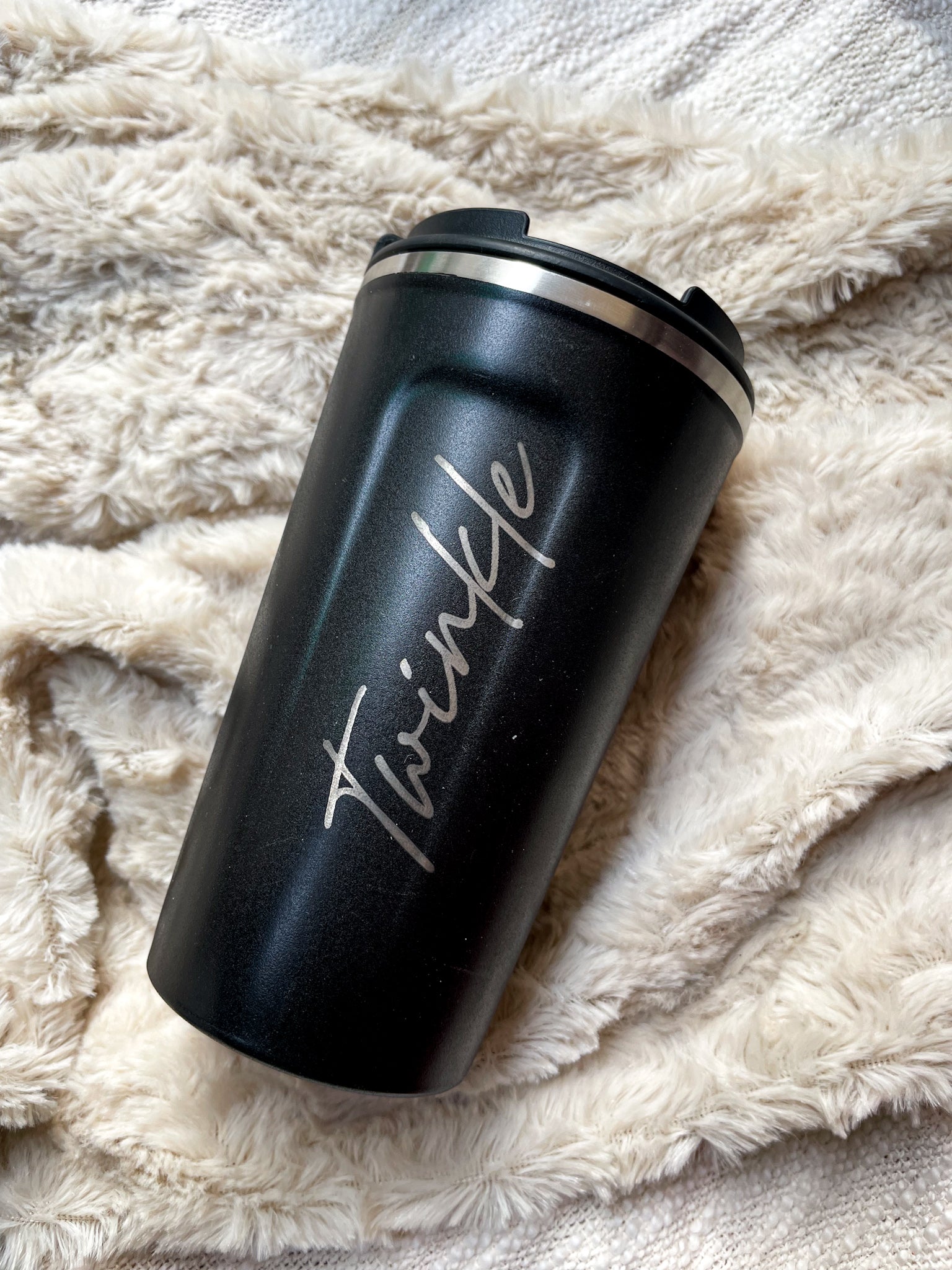 Personalized Name/Quote Temperature Display Portable Coffee Flask 500ml