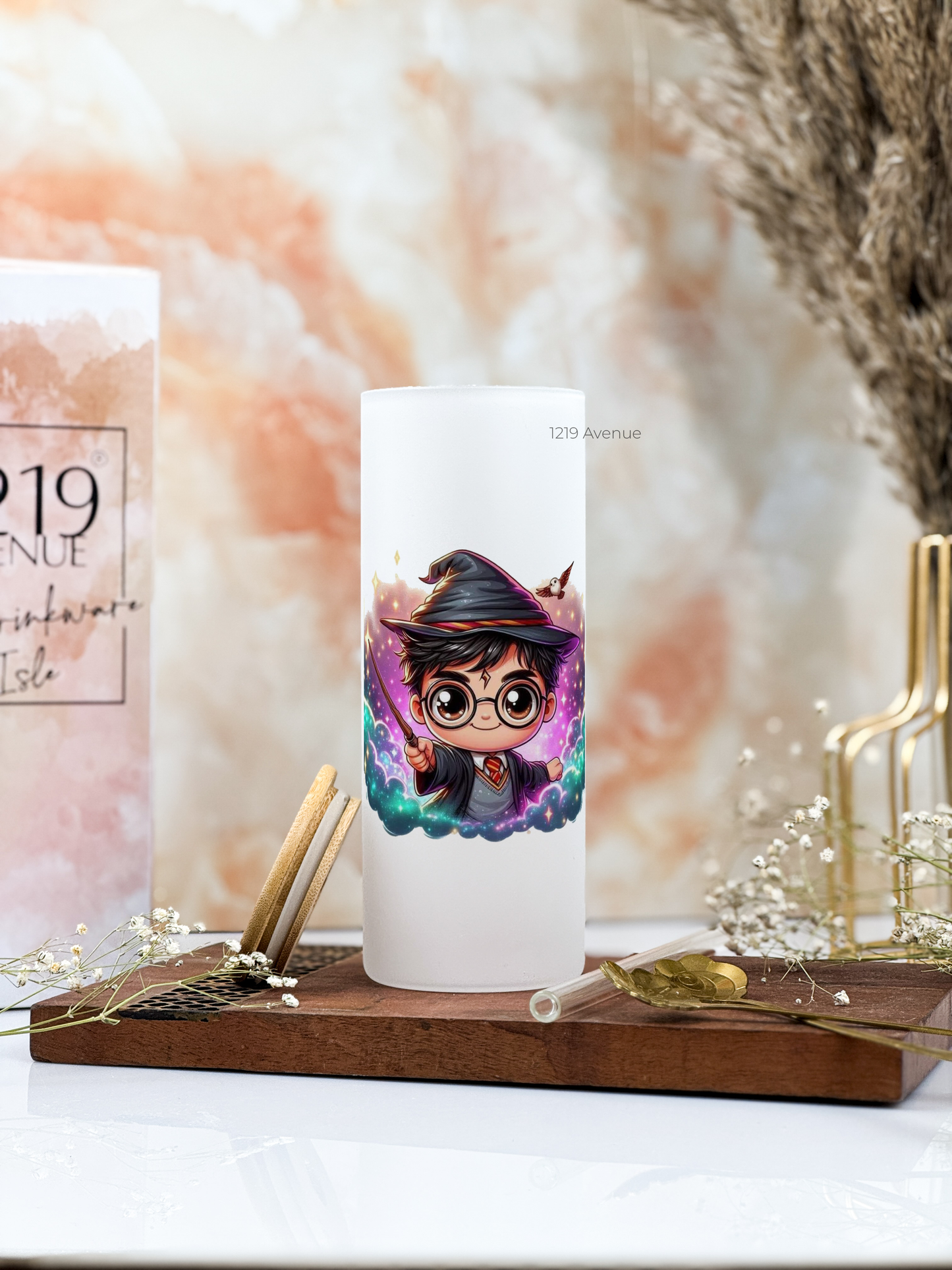 Frosted Grande Sipper 650ml| Magical Potter H.P Print| 20oz Tall Tumbler with Straw and Lid