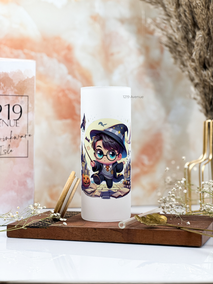 Frosted Grande Sipper 650ml| Mystical Potter H.P Print| 20oz Tall Tumbler with Straw and Lid