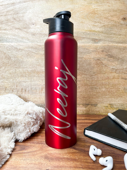 Personalized Stainless Steel, Single Walled Bottles 1000ml