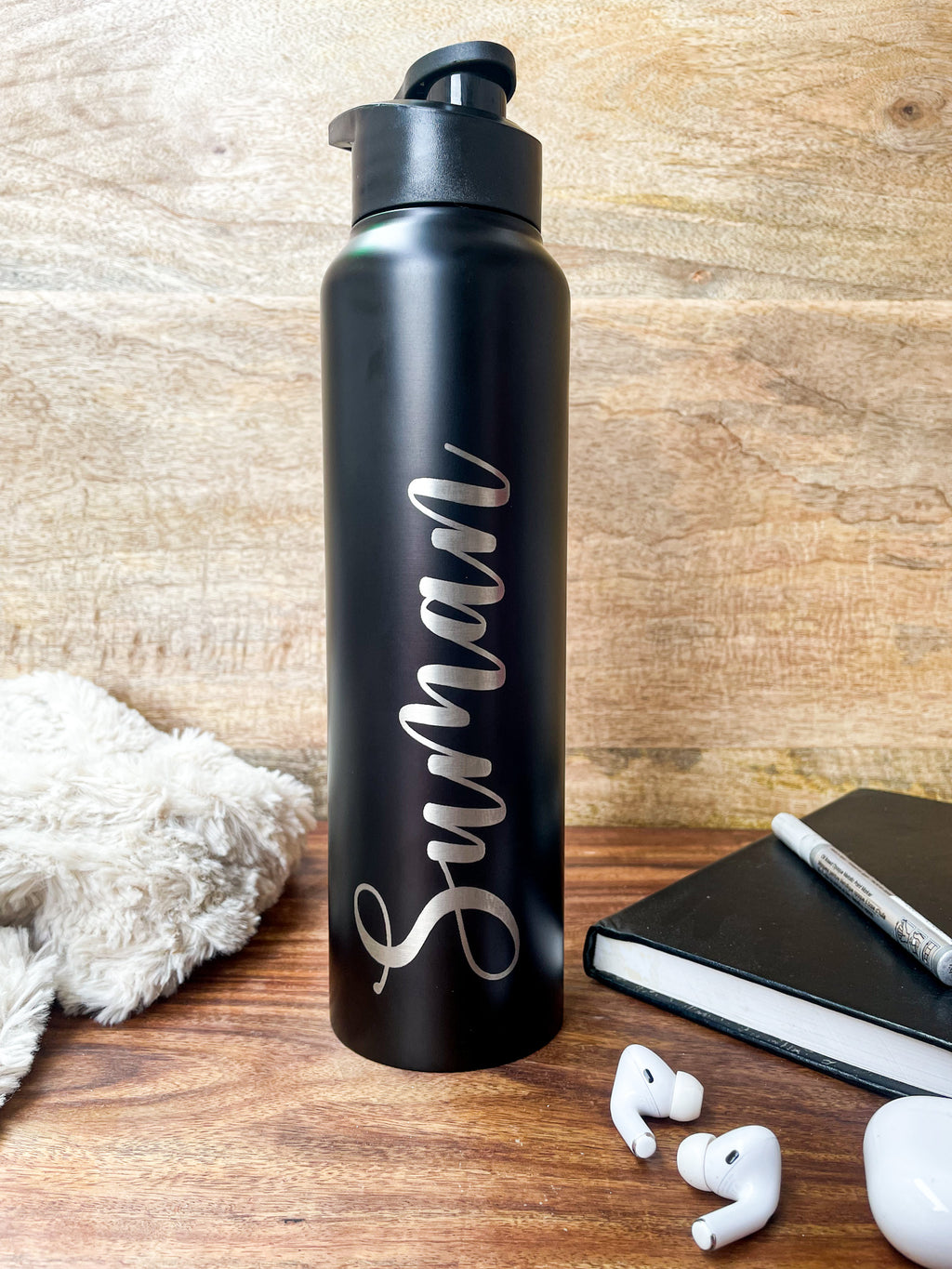 Personalized Stainless Steel, Single Walled Bottles 1000ml