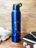 Personalized Stainless Steel, Single Walled Bottles 1000ml