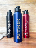 Personalized Stainless Steel, Single Walled Bottles 1000ml