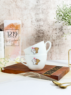 Benji Ceramic Cups |200ml |Milk And Mocha Permanent Print | Premium Ceramic Mugs
