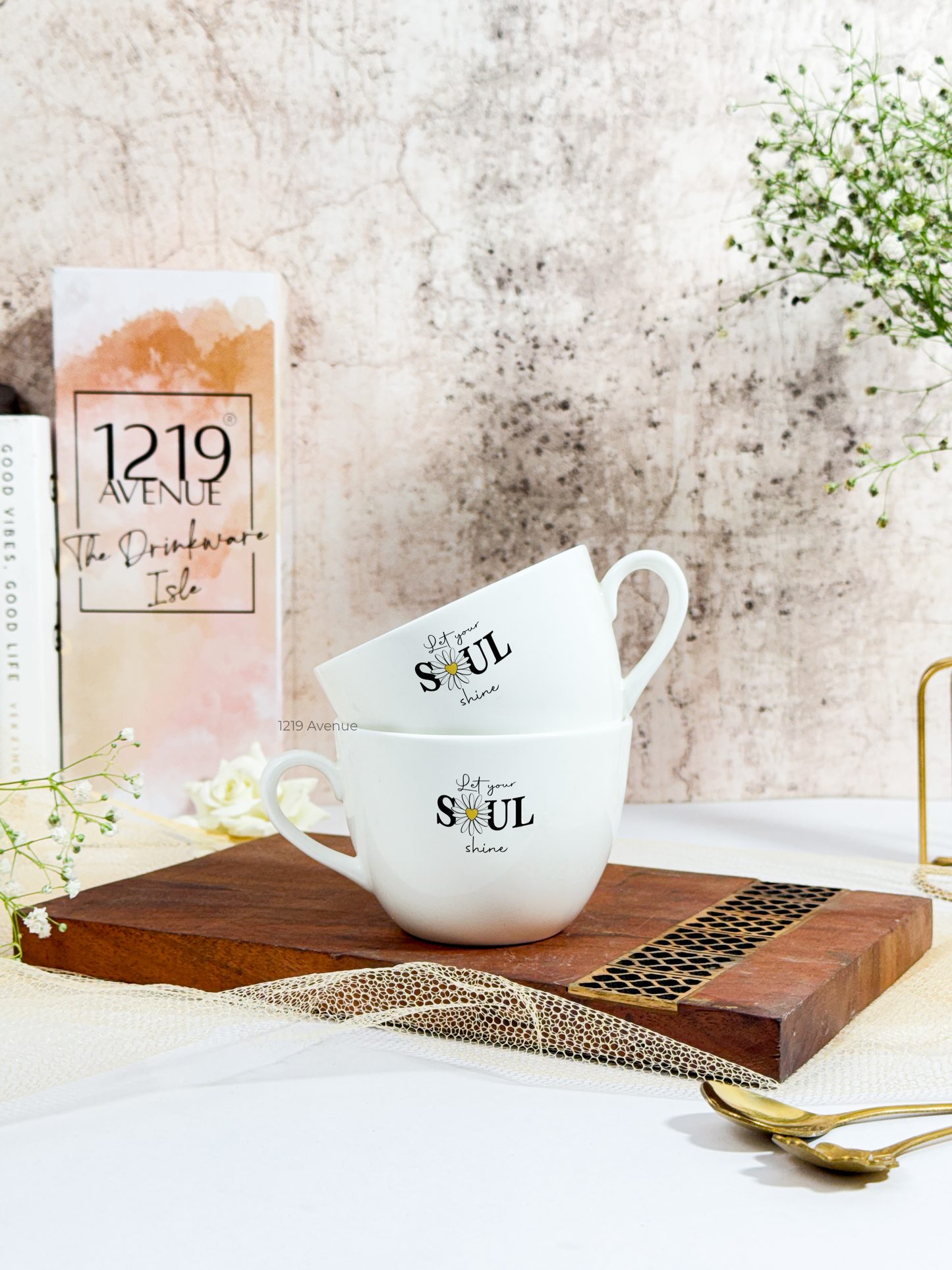 Benji Ceramic Grande Cups |200ml |Let Your Soul Shine Permanent Print | Premium Benji Ceramic Cups | Winter Special