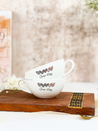 Brawny Ceramic Cups | 250ml |Choose Happy Permanent Print | Premium Ceramic Mugs