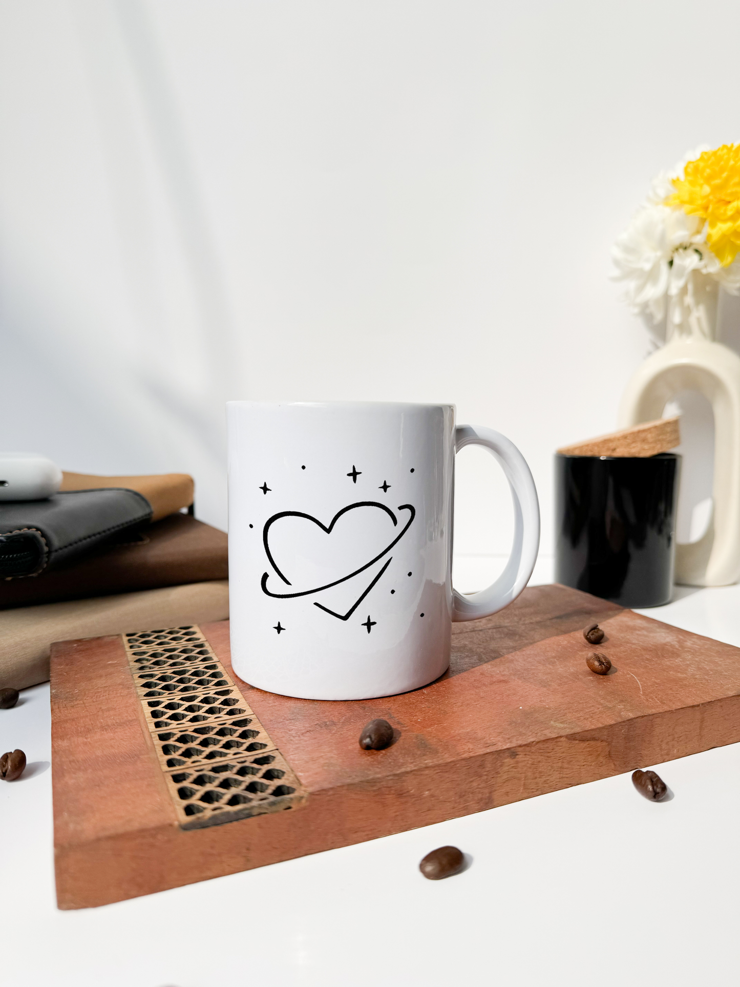 Ceramic Mug 350ml | The Love Ring Print | Pocket Picks Mugs
