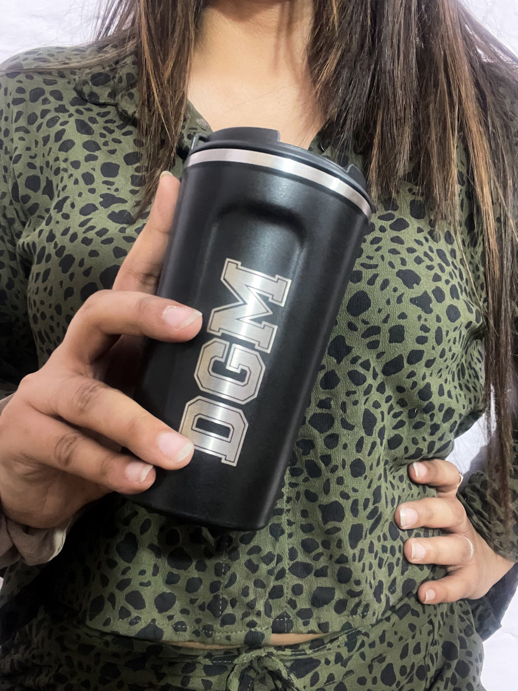 Personalized Name/Quote Temperature Display Portable Coffee Flask 500ml