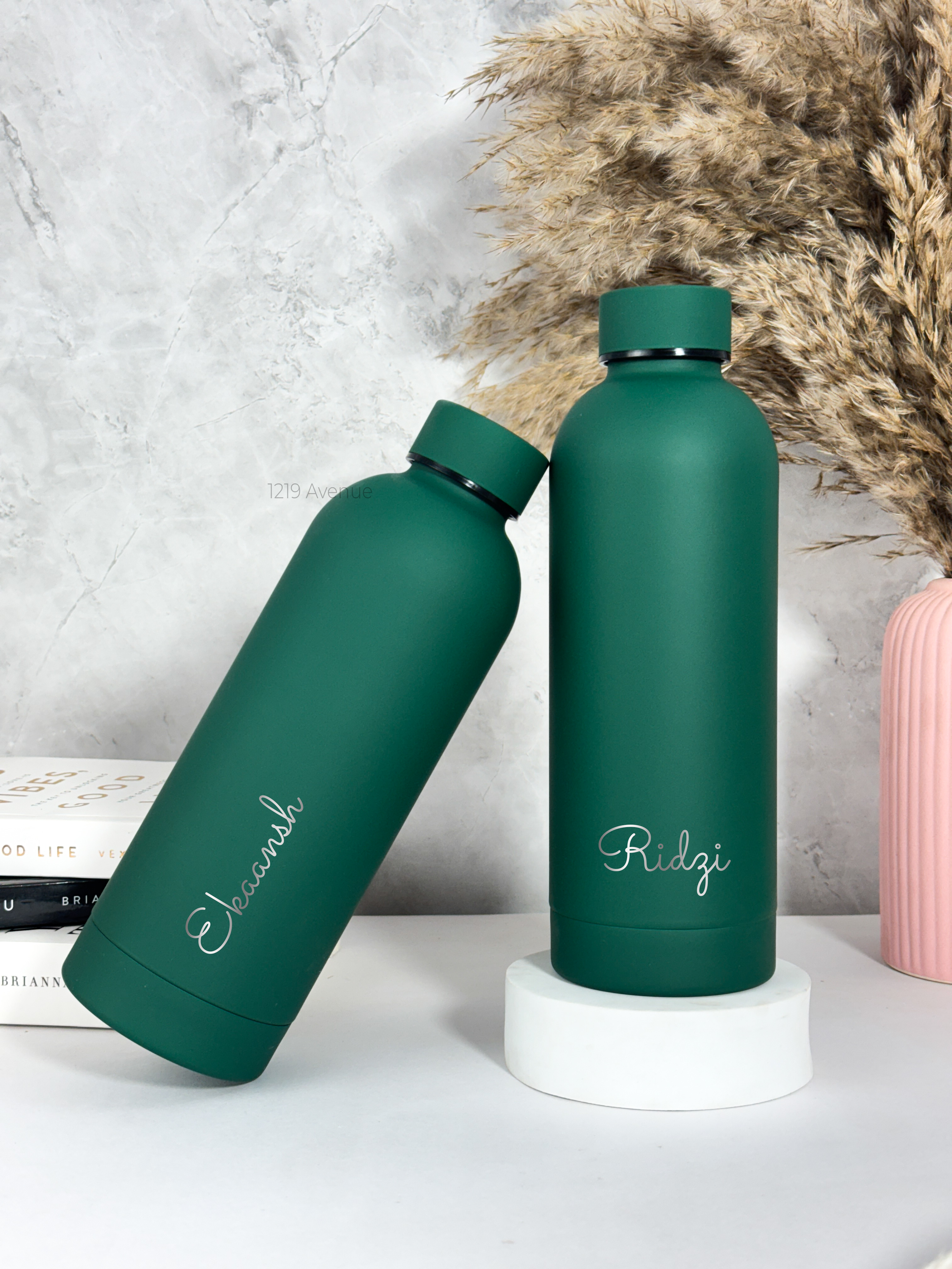 Personalized Bae-Sic Double Walled Insulated Bottles 500 ML| Name/Quote| Double Walled Insulated | 8-10hrs Hot And Cold |NO COD