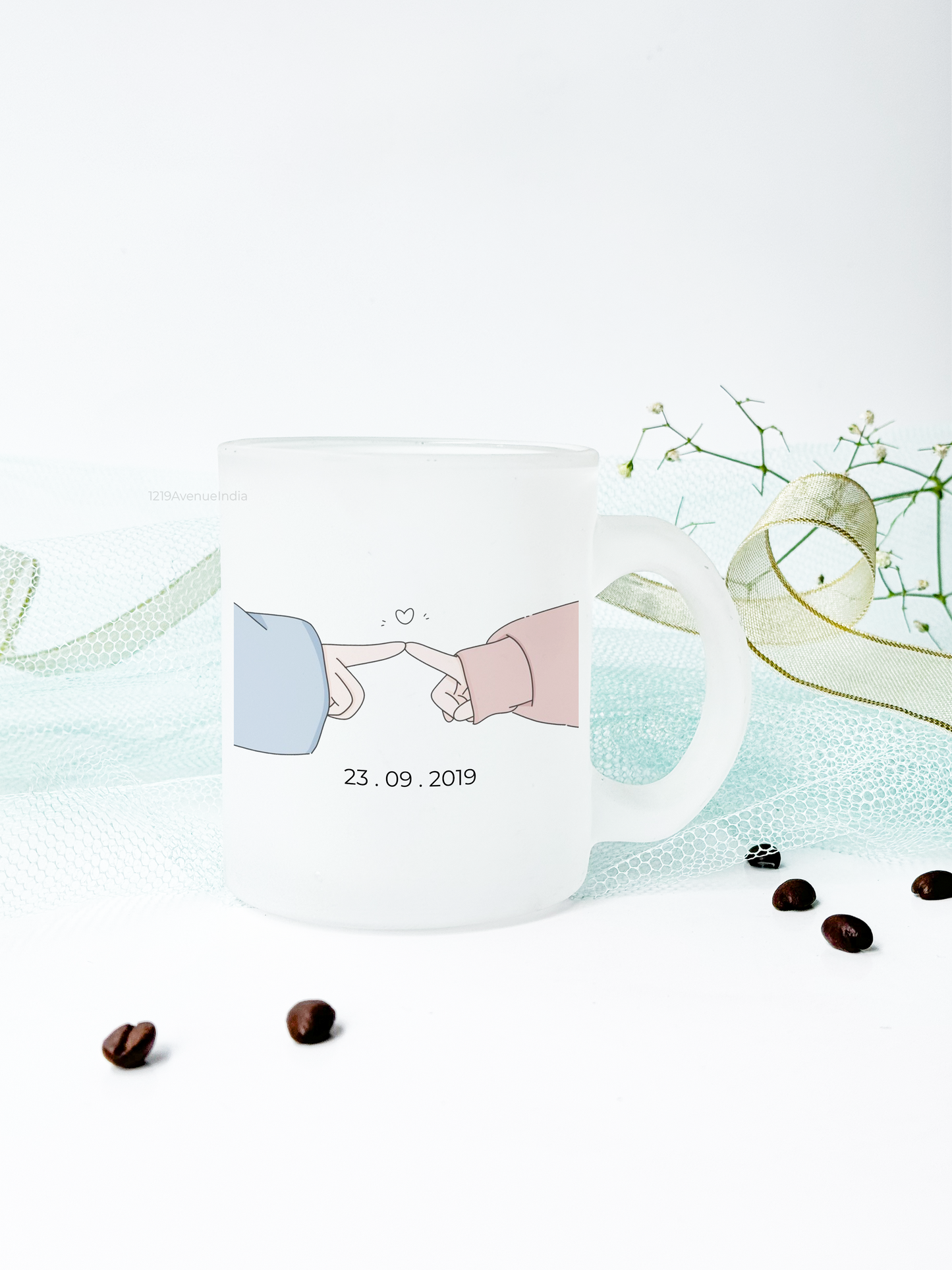 Frosted Mug 350ml | You + Me Custom Print | Pocket Picks Mugs |Valentines Day Special