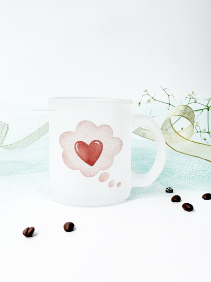 Frosted Mug 350ml | Thinkin bout love Print | Pocket Picks Mugs