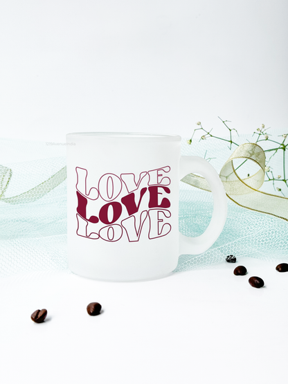 Frosted Mug 350ml | love Permanent Print | Pocket Picks Mugs