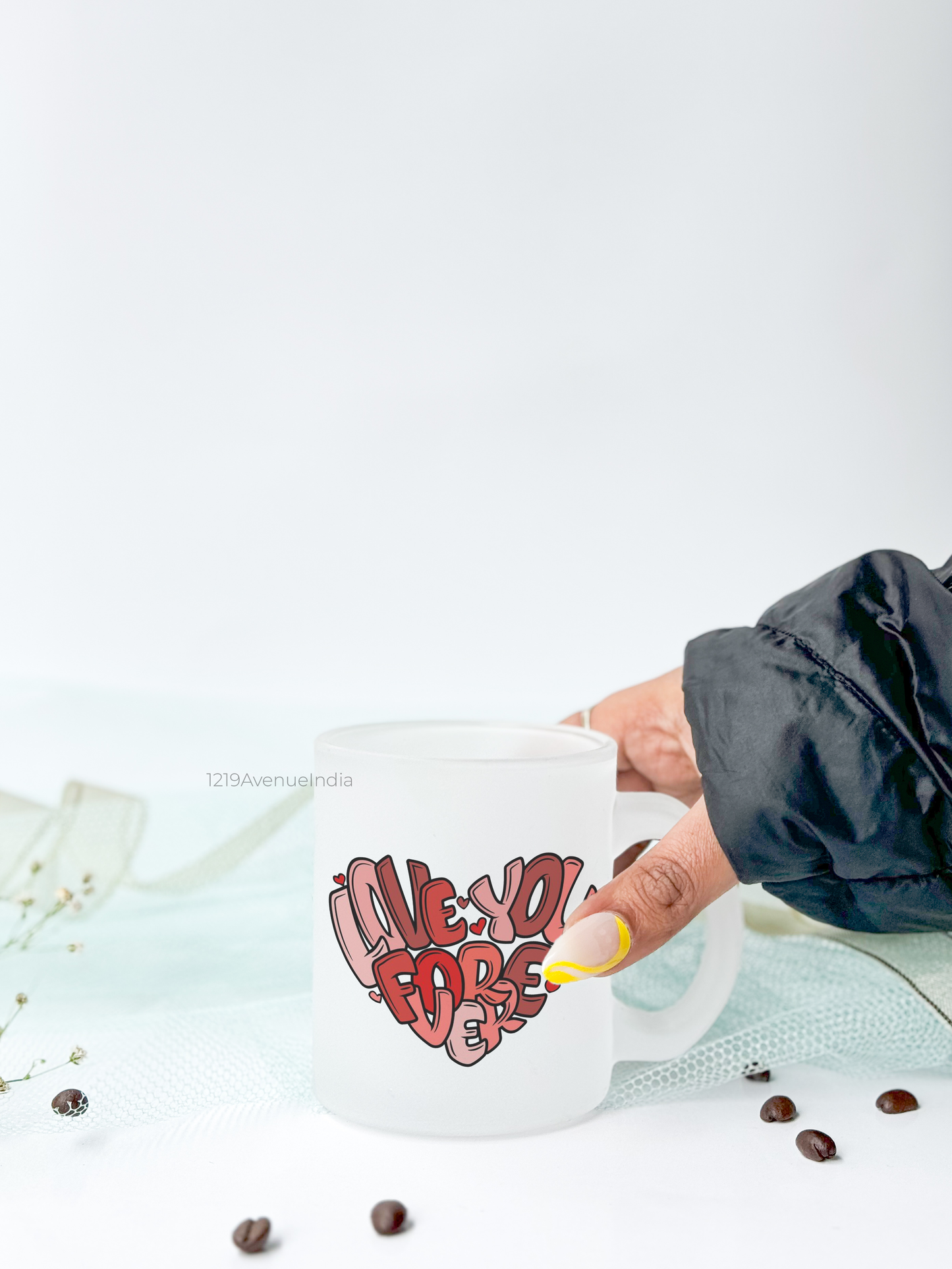 Frosted Mug 350ml | Love You Forever Print | Pocket Picks Mugs
