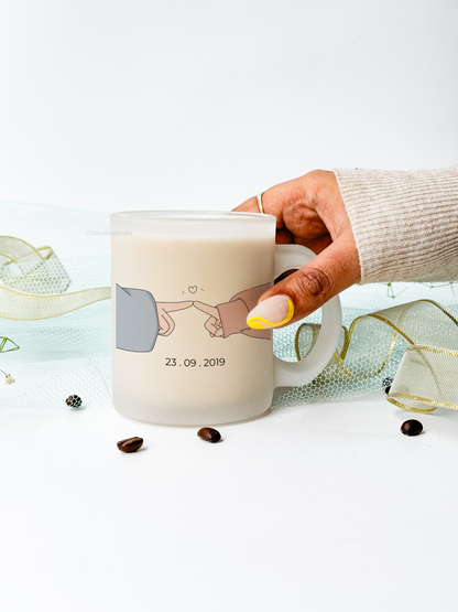 Frosted Mug 350ml | You + Me Custom Print | Pocket Picks Mugs |Heartstrings