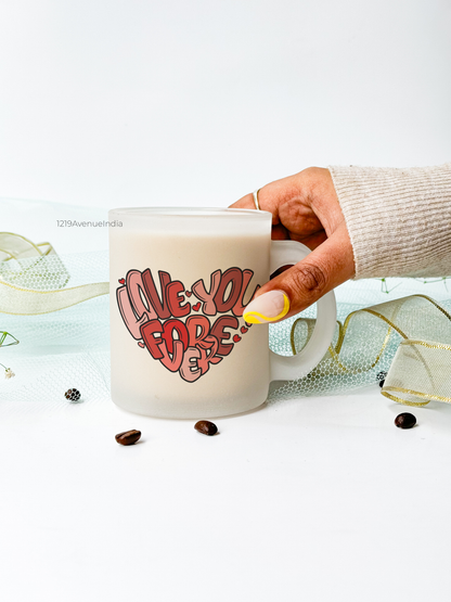 Frosted Mug 350ml | Love You Forever Print | Pocket Picks Mugs