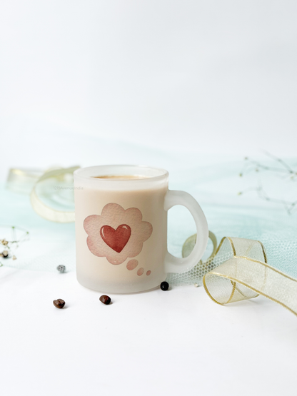 Frosted Mug 350ml | Thinkin bout love Print | Pocket Picks Mugs