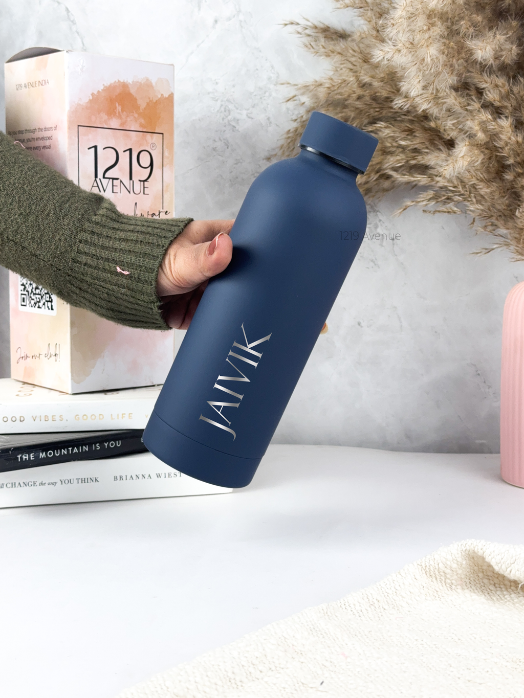 Personalized Bae-Sic Double Walled Insulated Bottles 500 ML| Name/Quote| Double Walled Insulated | 8-10hrs Hot And Cold |NO COD