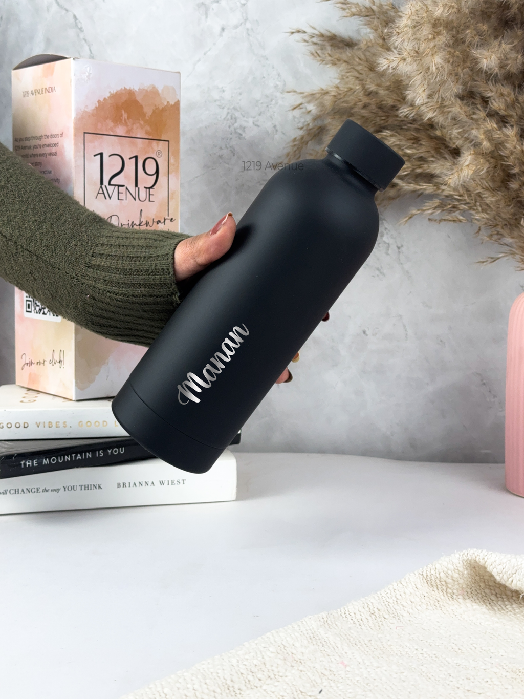 Personalized Bae-Sic Double Walled Insulated Bottles 500 ML| Name/Quote| Double Walled Insulated | 8-10hrs Hot And Cold |NO COD