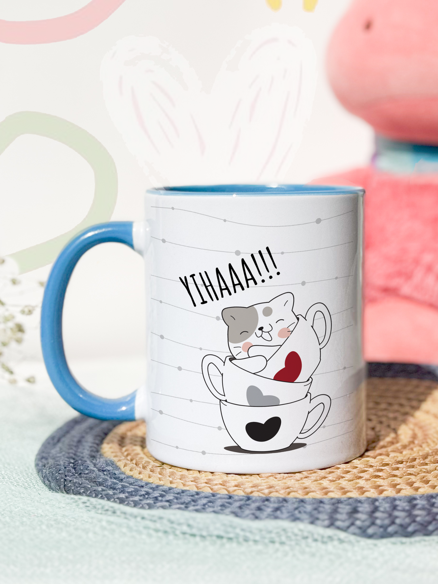 Kids Ceramic Mug 350ml | Yihaaa Print | Kids Worthy Mugs