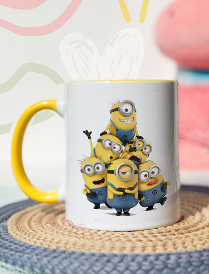 Ceramic White Mug 350ml | Minion Permanent Print | Kids Worthy Mugs