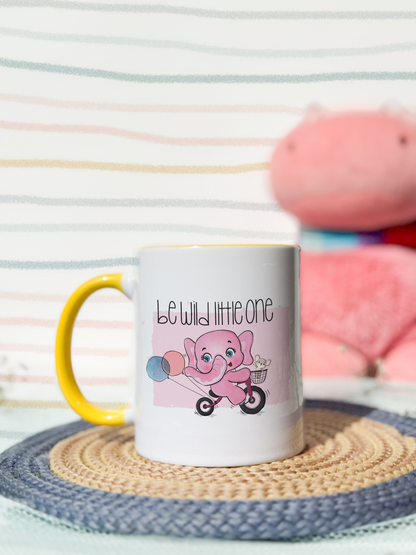 Kids Ceramic Mug 350ml |Be Wild Little One Print | Kids Worthy Mugs