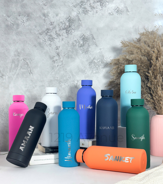 Personalized Bae-Sic Double Walled Insulated Bottles 500 ML| Name/Quote| Double Walled Insulated | 8-10hrs Hot And Cold |NO COD