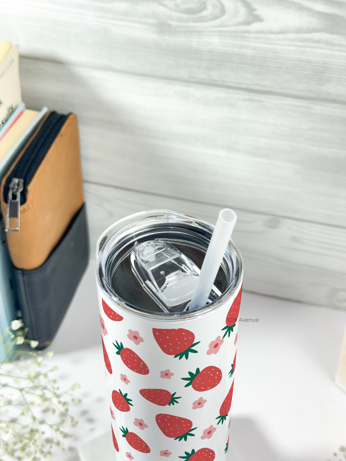 Colossal Tumbler 750ML with straw | Berry Much Print |Double Walled Insulated Tumbler