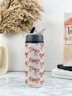 750ml Printed Fun-Sip Water Bottle | Bow Beut Print | For Kids, School, Sports | Sipper Bottle with Carry Handle, Durable & Stylish