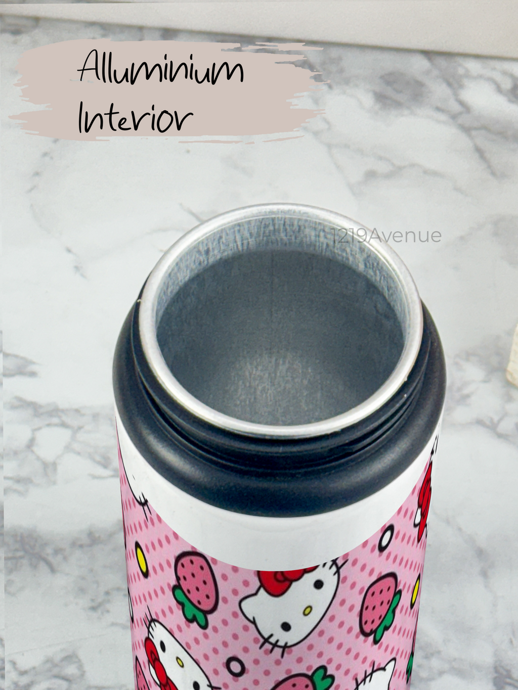 750ml Printed Fun-Sip Water Bottle | Hello Kitty Print | For Kids, School, Sports | Sipper Bottle with Carry Handle, Durable & Stylish